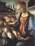 Sandro Botticelli Madonna and Child with two Angels oil painting artist